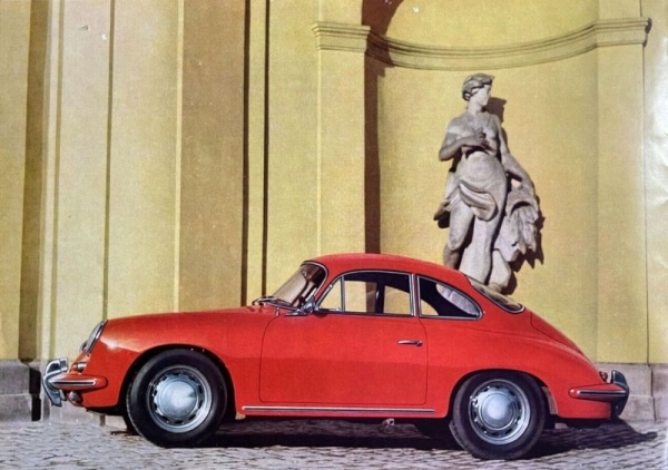 Porsche 356 C Modellprogramm 1963 Automobilprospekt (7295)